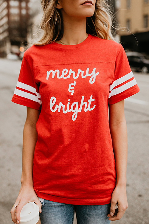 Lovely Casual Round Neck Short Sleeves Letters Printed Red Cotton Blends T-shirt
Lovely Casual Round Neck Short Sleeves Letters Printed Red Cotton Blends T-shirt