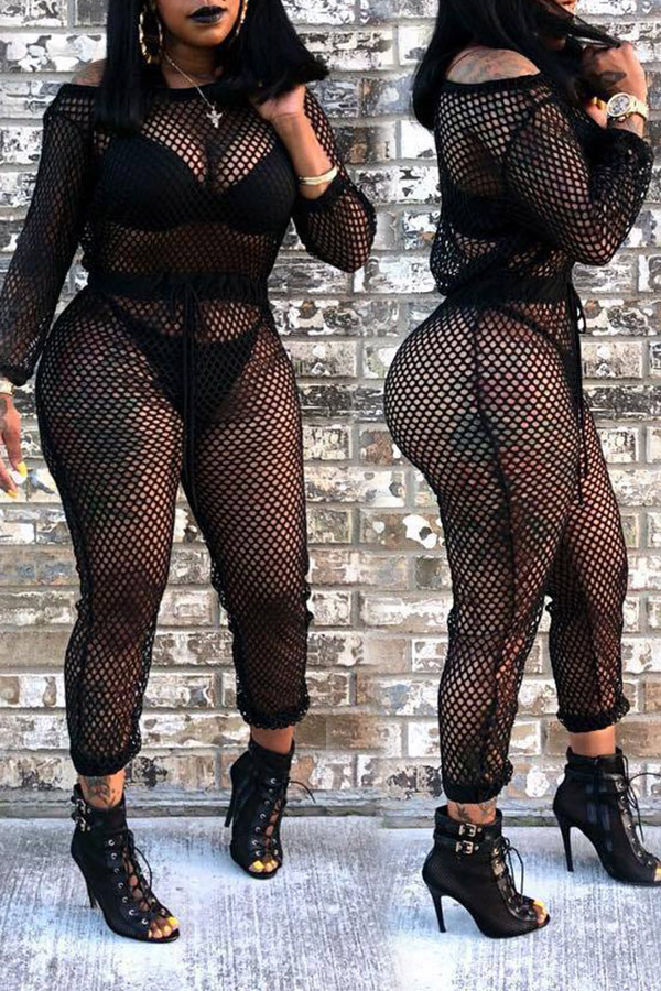 Lovely Euramerican See-Through Black Gauze One-piece Jumpsuit (Without Underwear)
Lovely Euramerican See-Through Black Gauze One-piece Jumpsuit (Without Underwear)