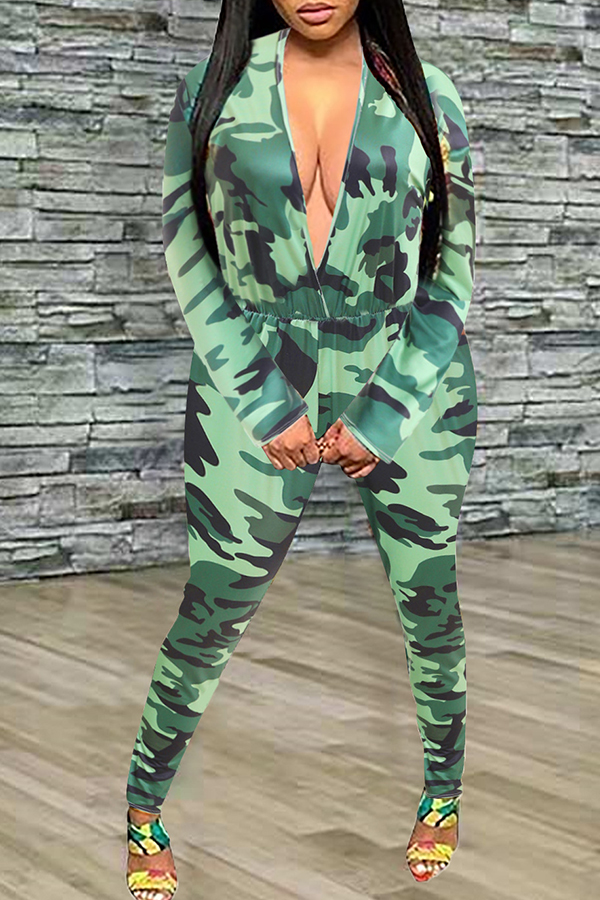 Lovely Trendy Camouflage Printed Army Green One-piece Jumpsuit, Army green camouflag
Lovely Trendy Camouflage Printed Army Green One-piece Jumpsuit, Army green camouflag