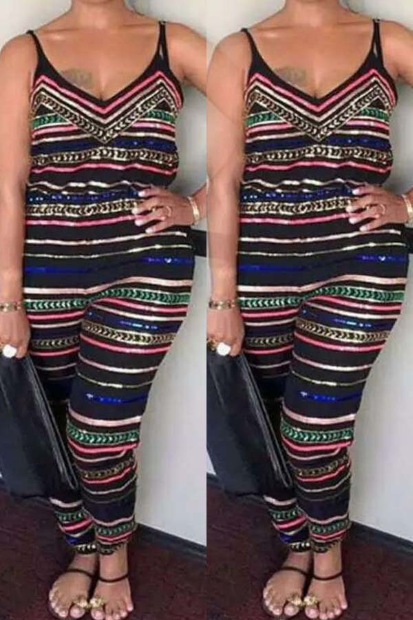 Lovely Trendy Striped Print Multicolor Plus Size One-piece Jumpsuit, Multi
Lovely Trendy Striped Print Multicolor Plus Size One-piece Jumpsuit, Multi