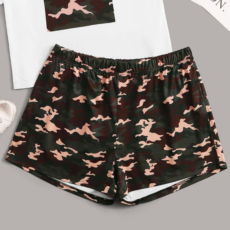Lovely Casual Camo Print Plus Size Shorts
Lovely Casual Camo Print Plus Size Shorts