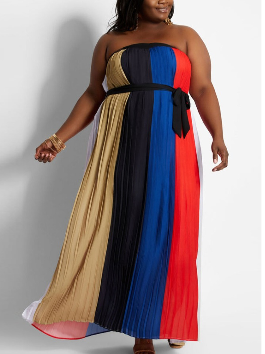 lovely Bohemian Dew Shoulder Patchwork Striped Multicolor Ankle Length Plus Size Dress, Multicolor mstn
lovely Bohemian Dew Shoulder Patchwork Striped Multicolor Ankle Length Plus Size Dress, Multicolor mstn