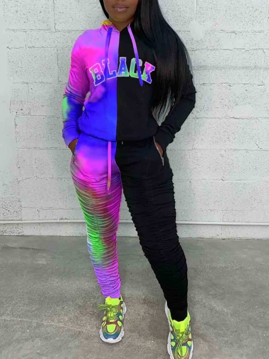 Lovely Plus Size Street Hooded Collar Tie-dye Patchwork Blue Two-piece Pants Set
Lovely Plus Size Street Hooded Collar Tie-dye Patchwork Blue Two-piece Pants Set
