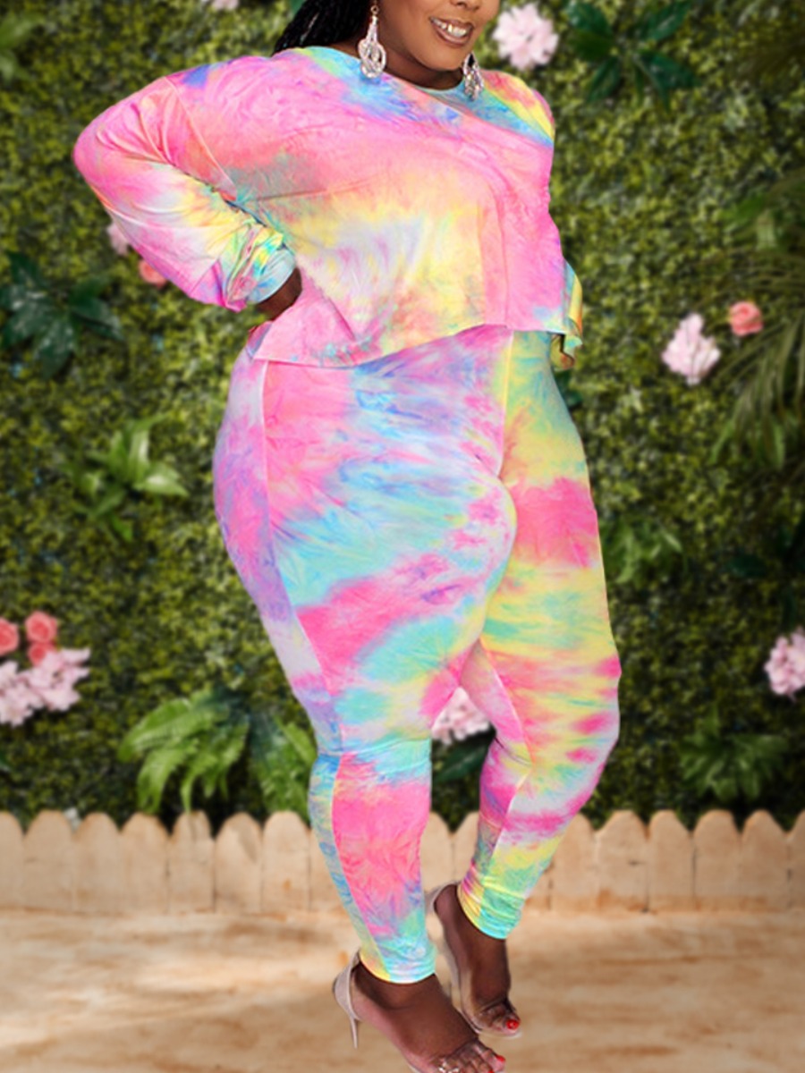 Lovely Stylish O Neck Tie-dye Asymmetrical Pink Plus Size Two-piece Pants Set
Lovely Stylish O Neck Tie-dye Asymmetrical Pink Plus Size Two-piece Pants Set