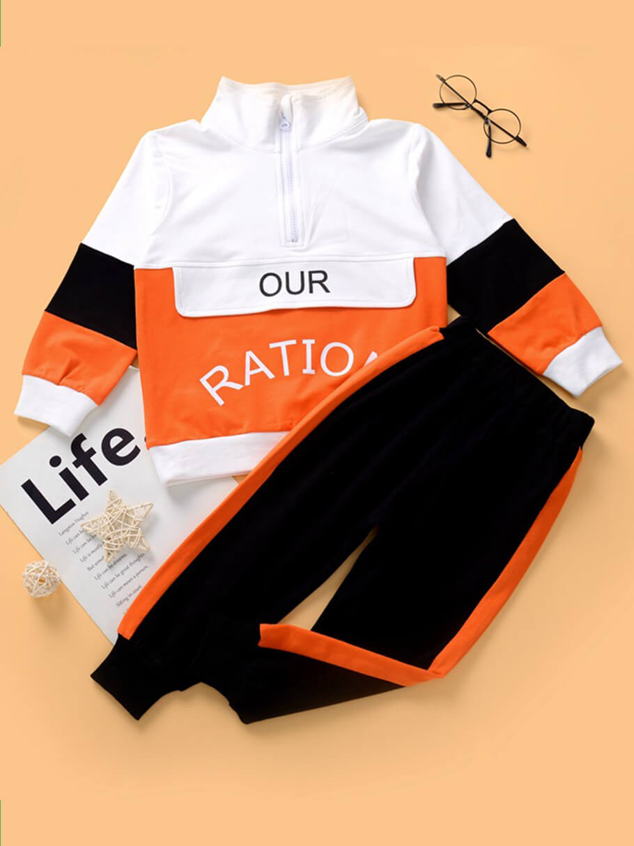 Lovely Sportswear Turndown Collar Letter Print Patchwork White Boy Two-piece Pants Set
Lovely Sportswear Turndown Collar Letter Print Patchwork White Boy Two-piece Pants Set