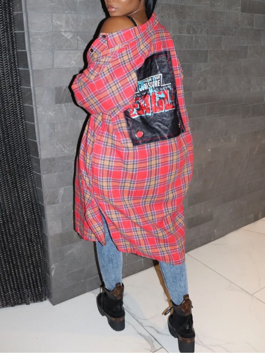 Lovely Street Plaid Letter Print Patchwork Pink Plus Size Trench Coat
Lovely Street Plaid Letter Print Patchwork Pink Plus Size Trench Coat