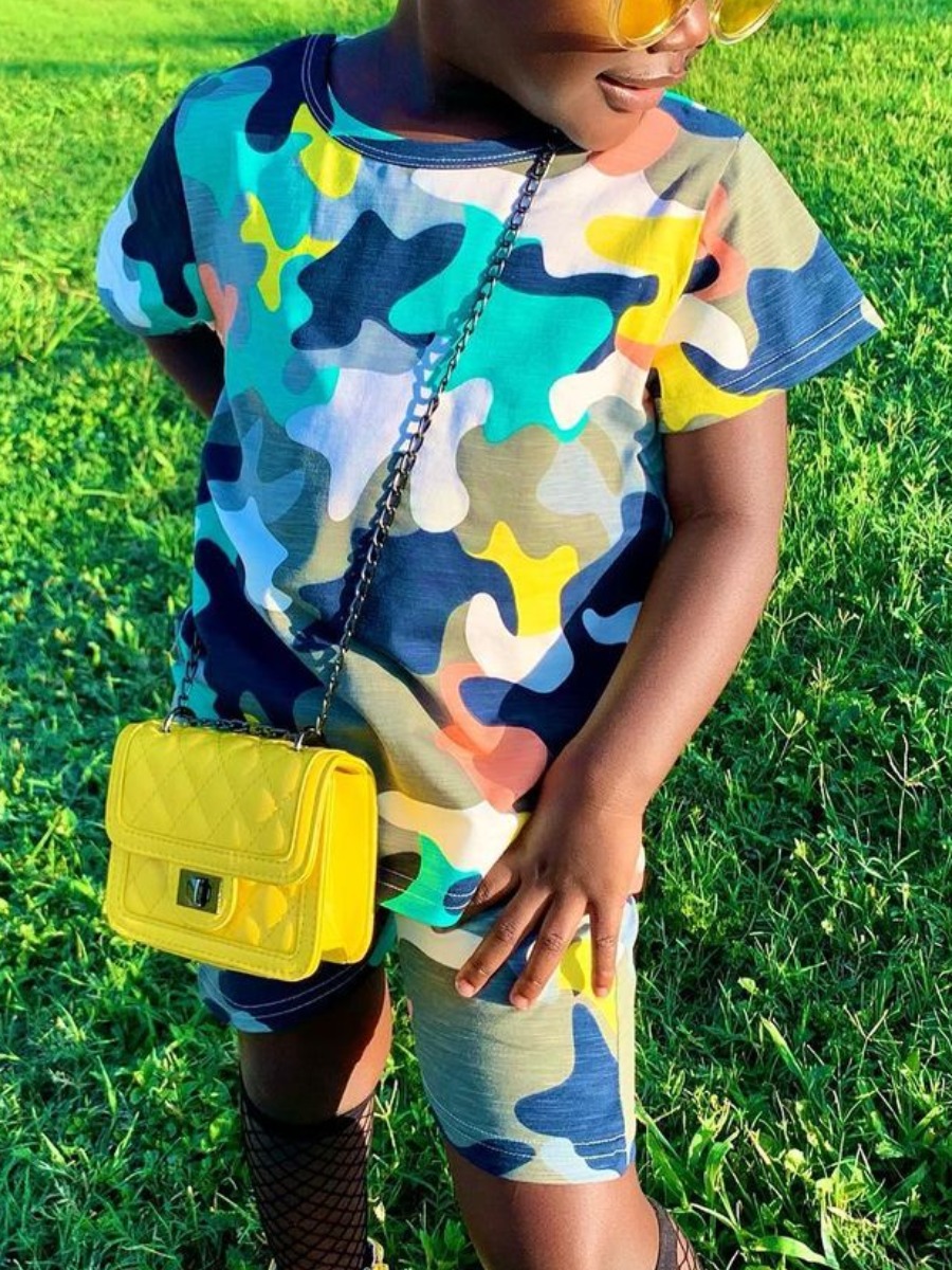 Lovely Girl Street O Neck Camo Print Multicolor Two Piece Shorts Set, Multi
Lovely Girl Street O Neck Camo Print Multicolor Two Piece Shorts Set, Multi