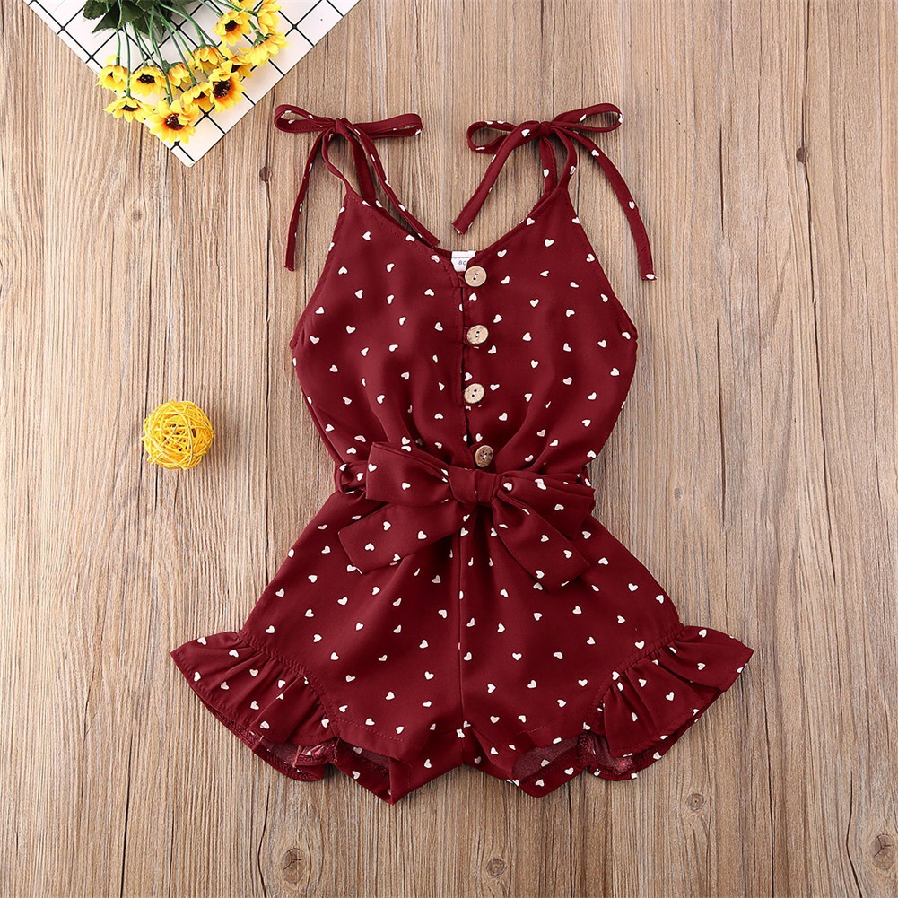 Lovely Girl Street Dot Print Bow-tie Bandage Design Wine Red One-piece Romper
Lovely Girl Street Dot Print Bow-tie Bandage Design Wine Red One-piece Romper