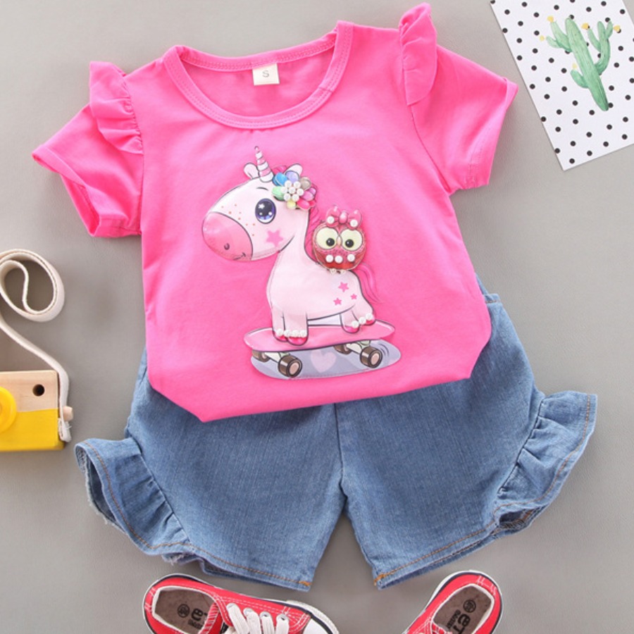 Lovely Girl Casual Cartoon Print Flounce Design Rose Red Two Piece Shorts Set
Lovely Girl Casual Cartoon Print Flounce Design Rose Red Two Piece Shorts Set