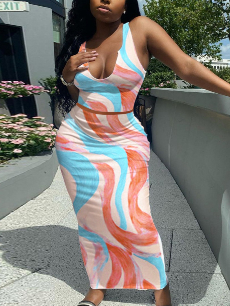 LW SXY U Neck Print Patchwork Red Two Piece Skirt Set (No-positioning Printing)
LW SXY U Neck Print Patchwork Red Two Piece Skirt Set (No-positioning Printing)