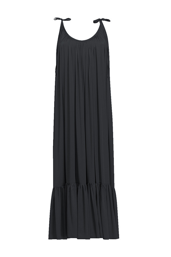 Lovely Chic Backless Loose Black Plus Size Maxi Dress Sale | LovelyWholesale