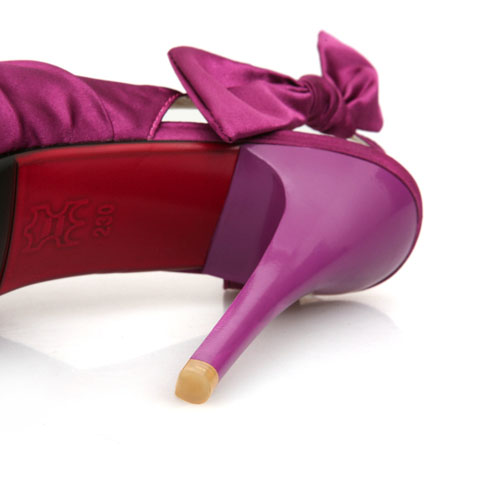 purple stiletto sandals