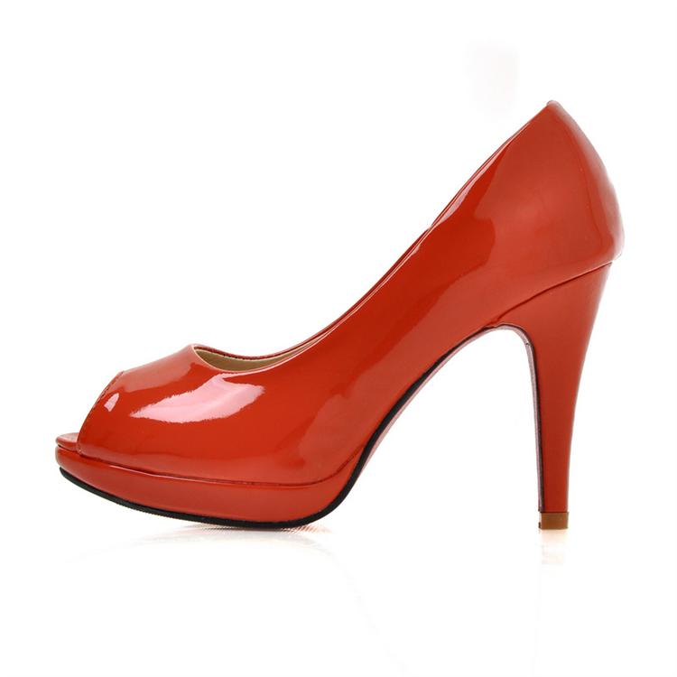 Fashion Stiletto High Heels Red Patent Leather Pumps_Pumps_Shoes ...