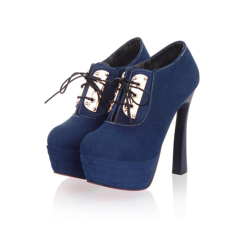 blue heels lace up