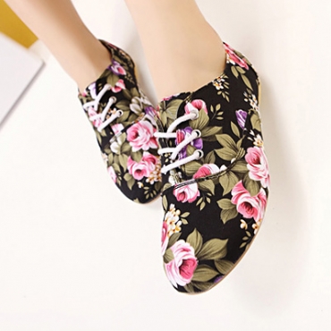 canvas black flats