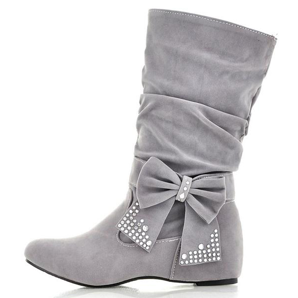 pull on slip on beige boots womens