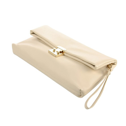 white pillow clutch bag