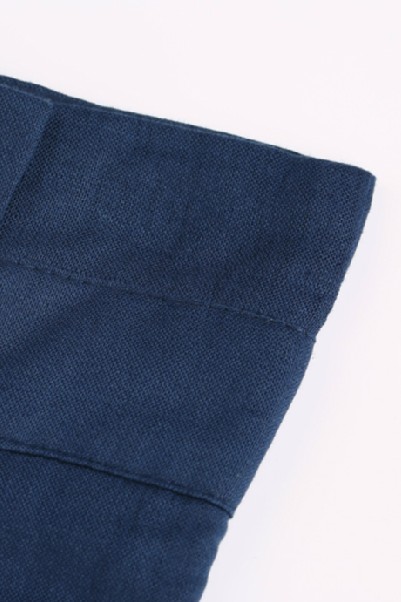 New Style Mid-waist Solid Navy Blue Regular Shorts_Shorts_Bottoms ...