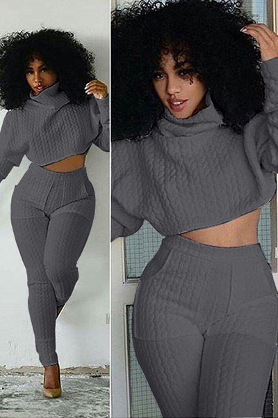 turtleneck two piece set