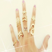 Cheap Fashion Five Pointed Stars Shaped Gold Metal