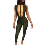 Qmilch Solid Skinny Jumpsuits