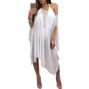 Sexy See-Through White Polyester Cover-Ups(Without