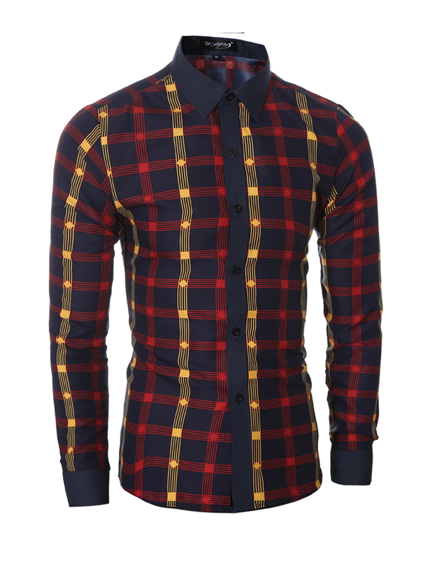 stylish plaids printed cotton shirts men clothes stylish plaids printed cotton shirts men clothes