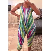 Lovely Casual Halter Neck Printing Qmilch One-piec