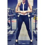 Lovely Euramerican Patchwork Black Two-piece Pants