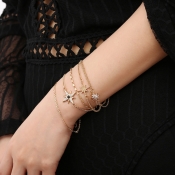 Lovely Chic Multilayer Gold Metal Bracelet