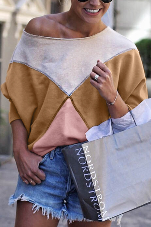 

Lovely Casual Color-lump Light Purple Blending Hoodies