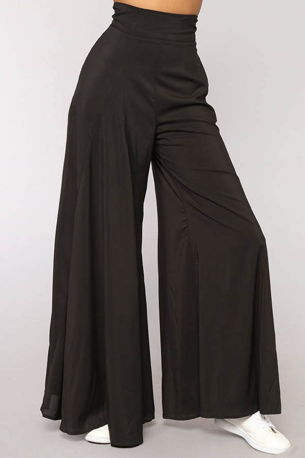 

Lovely Trendy Loose Black Pants
