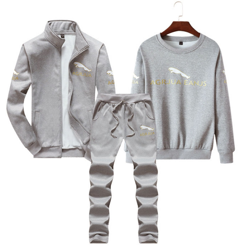 

Lovely Casual Long Sleeves Printed Light Grey Two-piece Pants Set(Include Coat)