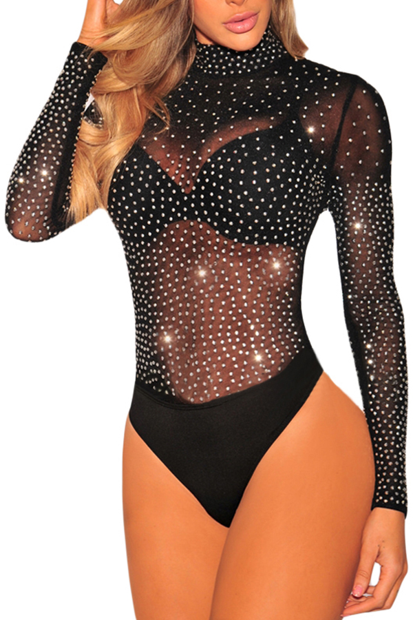 Lovely Sexy See-through Black Teddies(Bras Not Include)