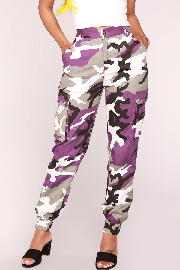 Lovely Trendy Camouflage Purple Pants_Pants_Bottoms_LovelyWholesale ...