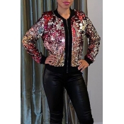 Lovely Trendy Long Sleeves Multicolor Sequined Jac