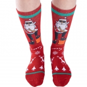 Lovely Fashionable Christmas Pattern Red Socks