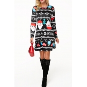 Lovely Casual Printed Cotton Knee Length Dress