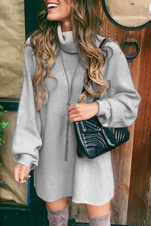 

Lovely Casual Cap Sleeves Grey Mini Dress