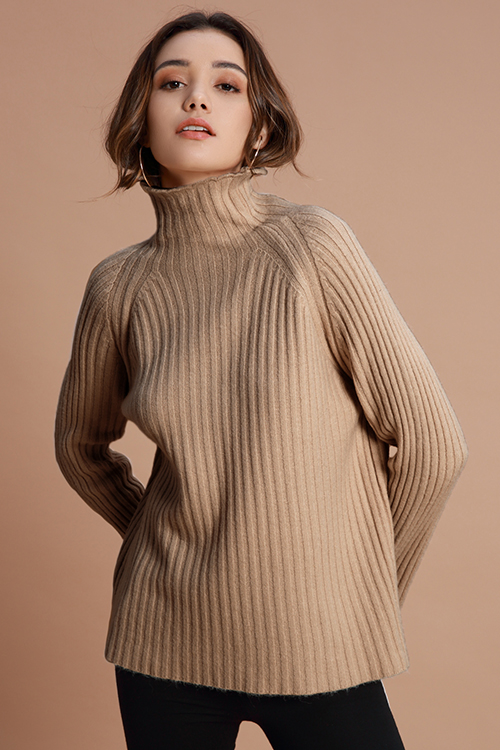 

Lovely Casual Long Sleeves Khaki Sweaters