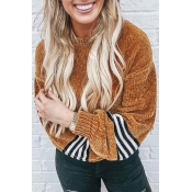 Lovely Casual Striped Croci Sweaters