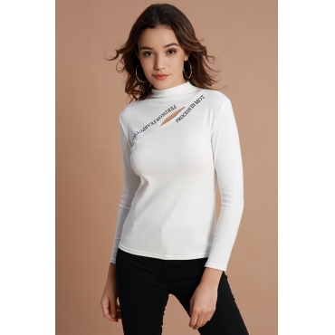 Lovely Casual Hollowed-out White Cotton Base Layers