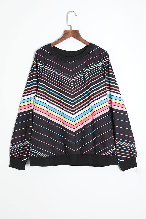 

Lovely Casual Striped Multicolor Cotton T-shirt