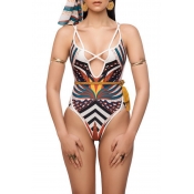 Lovely Sexy Hollowed-out White One-piece Swimwear