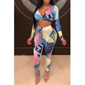 Lovely Sweet Printed Two-piece Pants Set (Batch Pr