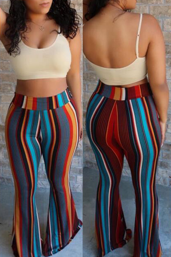 Lovely Casual Striped Multicolor Pants