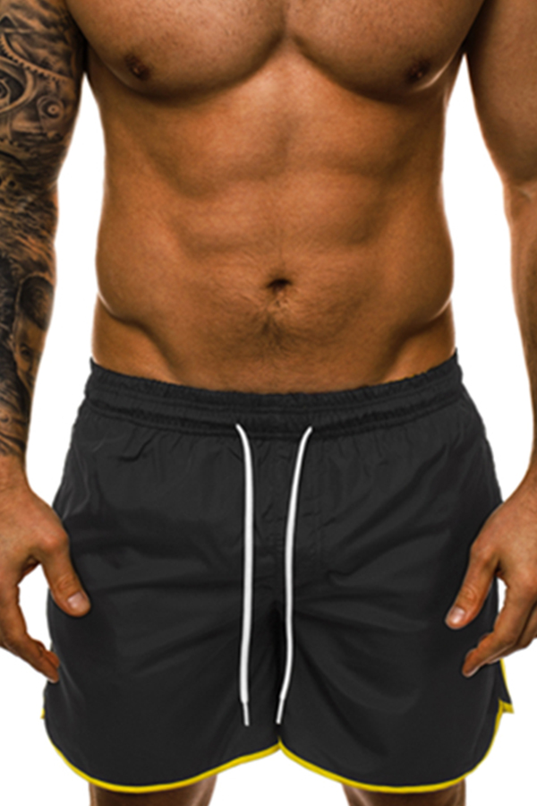 

Lovely Cotton Casual Solid Straight Mid Elastic Waist Shorts