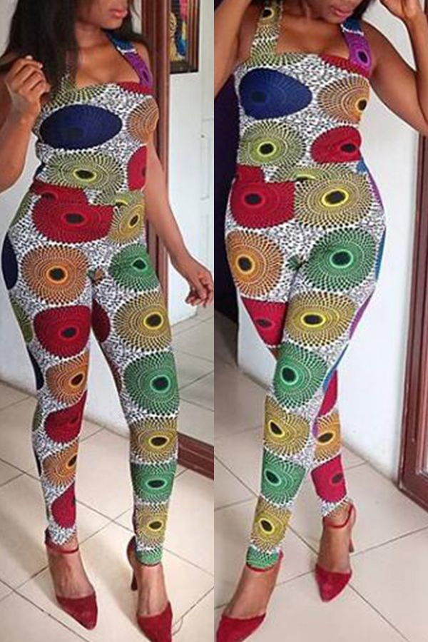 

Lovely Casual Printed One-piece Jumpsuit