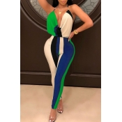 Lovely Sexy Halter Neck Green One-piece Jumpsuit(W