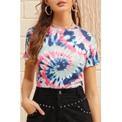 Lovely Casual O Neck Printed T-shirt
